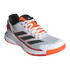 adidas Crazyquick LS Mens Padel Shoe - White/Core Black/Lucid Orange - Final Sale