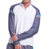 K Swiss Propel 1/4 Zip Long Sleeve Shirt - Midnight/White