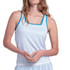 K Swiss Square Neck Tank - Baltic/White