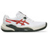 Asics Gel Challenger 15 Mens Clay Tennis Shoe - White/Cherry Tomato
