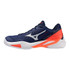 Mizuno Neo Ace Mens Tennis Shoe - White/Insignia Blue