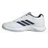 adidas Avacourt 3 Womens Clay Tennis Shoe - White/Dark Blue