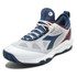 Diadora Speed Blushield Fly 4 Plus Clay Mens Tennis Shoe - White/Ensign Blue/Whisper White - 3