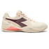 Diadora Blushield Torneo 3 AG Womens Tennis Shoe - Whisper White/Maroon/Desert Flower