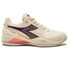 Diadora Blushield Torneo 3 AG Womens Clay Tennis Shoe - Whisper White/Maroon/Desert Flower