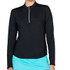 Sofibella UV Colors 1/4 Zip Long Sleeve - Black