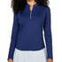 Sofibella UV Colors 1/4 Zip Long Sleeve - Navy
