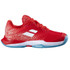 Babolat Jet Mach III All Court Junior Tennis Shoe - Fiesta Red/White