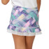 Sofibella Girls UV Colors Ruffle Skirt - Neon Check - 2