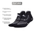 adidas Superlite Performance No Show 2 Pack Sock - Black/Onix Grey - 5