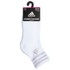 adidas Cushioned 3-Stripe 3.0 Women's 3 Pack High Quarter Sock - White/Clear Onix Grey - 2