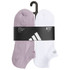 adidas Athletic Cushioned Women's 6 Pack No Show Sock - Preloved Fig Puple/Clear Onix Grey/White - 2