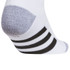 adidas Youth Athletic Cushioned 6 Pack No Show Sock - White/Grey/Black - 5