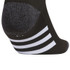 adidas Youth Athletic Cushioned 6 Pack No Show Sock - Black/Onix Grey/White - 5