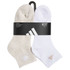 adidas Athletic Cushioned Women's 6-Pack Quarter Sock - Alumina Beige/White/Wonder Beige - 2