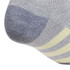 adidas Cushioned 3.0 Women's 3 Pack No Show Sock - Cool Light Heather/Yellow/Violet Tone Purple - 5
