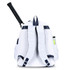 Ame and Lulu Courtside Tennis Backpack 2.0 - White/Navy - 2