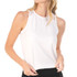 Lucky in Love Essentials Freedom Crop Tank Top - White