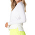 Lucky in Love Essentials High Low Breezy Long Sleeve Top - White - 2