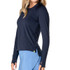 Lucky in Love Essentials High Low Breezy Long Sleeve Top - Midnight - 2