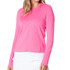 Lucky in Love Essentials High Low Breezy Long Sleeve Top - Taffy