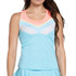 Lucky in Love Lucky Club Racerback Tank Top - Cool Blue