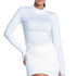 Lucky in Love L UV Mock Neck Long Sleeve Top - White - 3