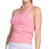 Lucky in Love Retro Revival Seamless Scoop Tank Top - Paradise Pink