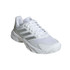 adidas CourtJam Control 3 Womens Tennis Shoe - White/Silver/Grey - 4