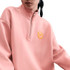 Nike Court Club Fleece Quarter Zip - Red Stardust/Pink Glaze/Laser Orange - 5