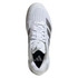 adidas Adizero Ubersonic 5 Womens Tennis Shoe - White/Silver Metallic/White - 6