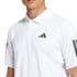 adidas Club 3 Stripe Polo - White - 2
