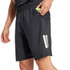 adidas Club 7 inch 3 Stripe Short - Black - 2