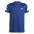 adidas Club 3 Stripe Boys Tee Shirt - Dark Blue