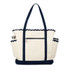 Ame and Lulu Scalloped Tennis Tote - Navy - 3