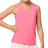 Lucky in Love Girls Core V Neck Cutout Tank - Neon Pink