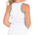 Lucky in Love Girls Core V Neck Cutout Tank - White/Multi - 3
