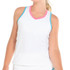 Lucky in Love Girls Core V Neck Cutout Tank - White/Multi