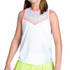 Lucky in Love Sunset Spin Girls Tie Back Tank Top - Flamingo
