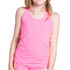 Lucky in Love Retro Prisma Stripe Girls Tank Top - Neon Pink