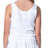 Lucky in Love Linen Nouveau Girls Tank Top - White - 3