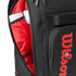 Wilson Clash V3 Super Tour Backpack Tennis Bag - Black/Red - 7