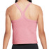 Nike Girls High Neck Tank Top - Medium Soft Pink/White - 2