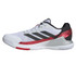 adidas Crazyquick LS Mens Padel Shoe - White/Black/Lucid Red - 3