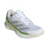 adidas Crazyquick Boost Womens Padel Shoe - White/Zero Metallic/Lucid Lemon - 4