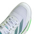 adidas Crazyquick LS Mens Padel Shoe - White/Aurora Ivy/Lime Burst - 8