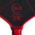 SixZero Ruby Pro 14mm Red Pickleball Paddle - 4