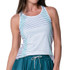Lucky in Love Shimmer Contour Rib Tank Top - White