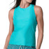 Lucky in Love Eyelet You Win Action Tank Top - Aquamarine