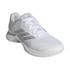 adidas Avacourt 3 Womens Tennis Shoe - White/Silver Metallic/Grey - 4